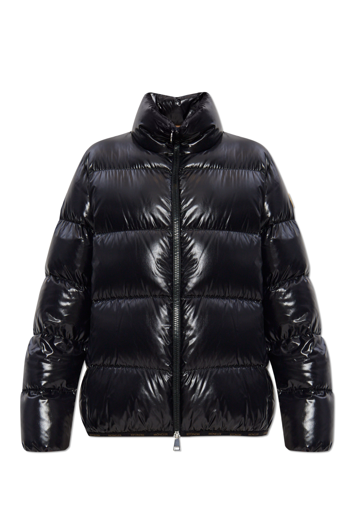 MONCLER (モンクレール) ADOXA アドクサ　黒　00 良品☆モンクレール・ADOXA ワッペン フード付 ダウンコート(0